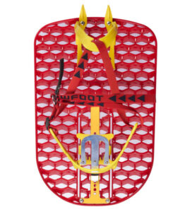 Snowfoot snowshoes 3D honeycomb deck view from above